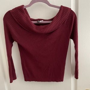 Off the shoulder sweater